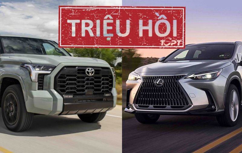 Gần 84.000 xe Toyota và Lexus triệu hồi lỗi phanh điện tử