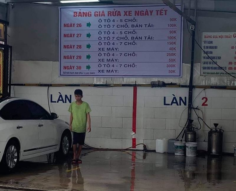 Cần lưu ý một số điều khi mở dịch vụ rửa xe đêm