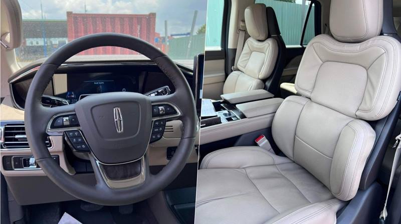 Nội thất Lincoln Navigator 2022 với nhiều chi tiết bọc da