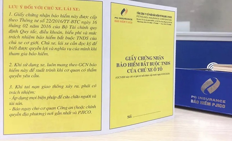 Tuỳ vào từng loại xe sẽ có bảo hiểm nhất định