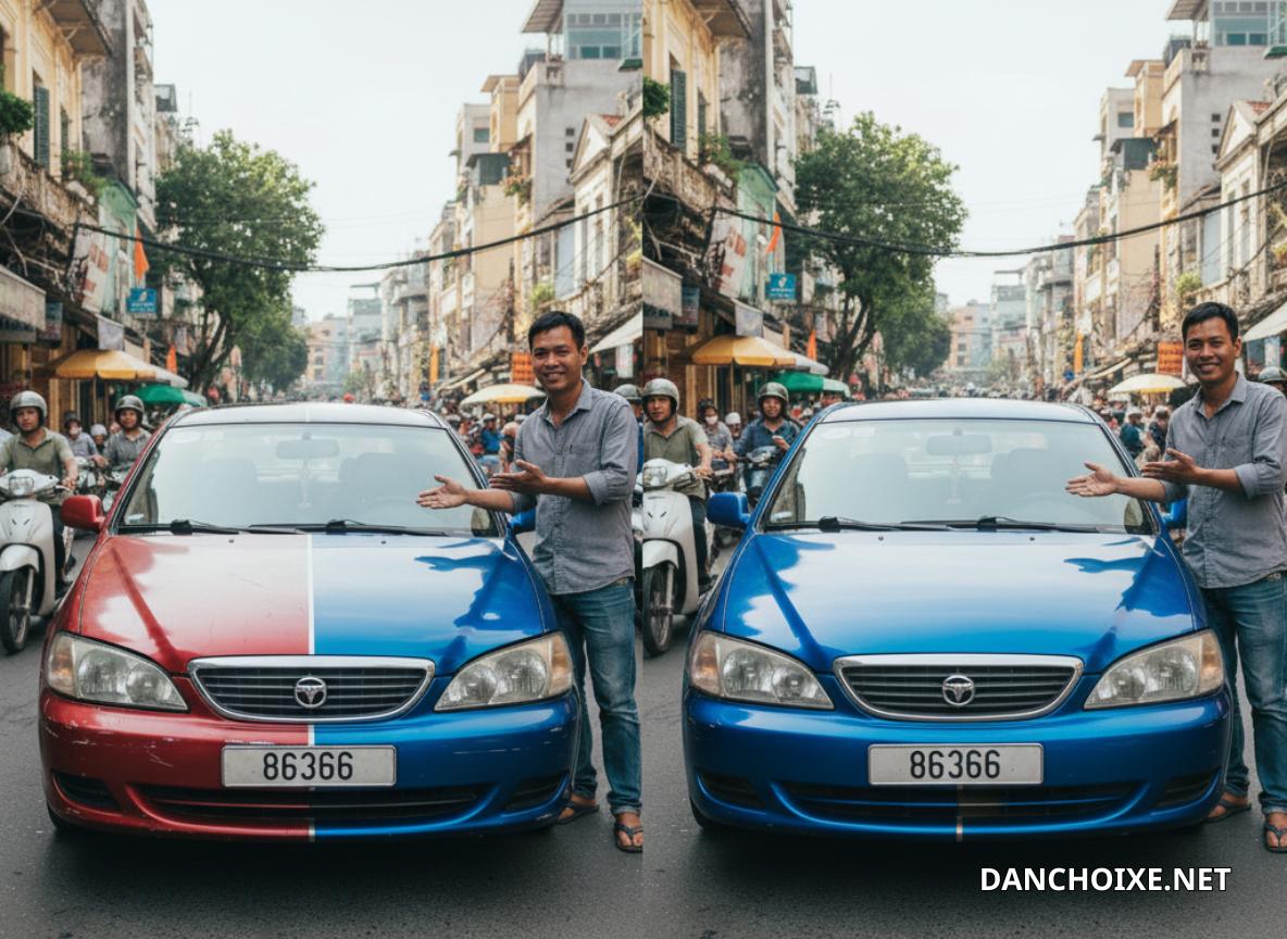 Không tự ý sơn xe trước khi được chấp thuận