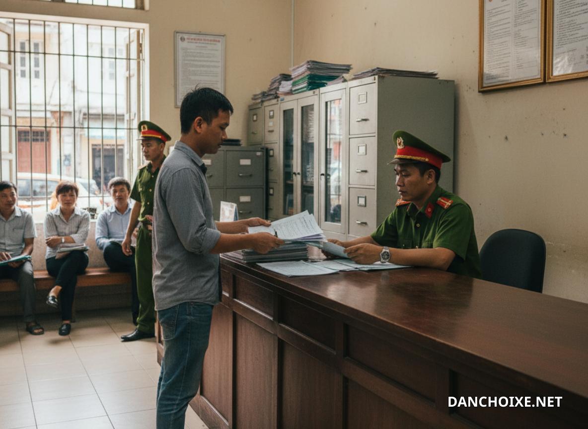  Nộp hồ sơ đăng ký tại cơ quan công an