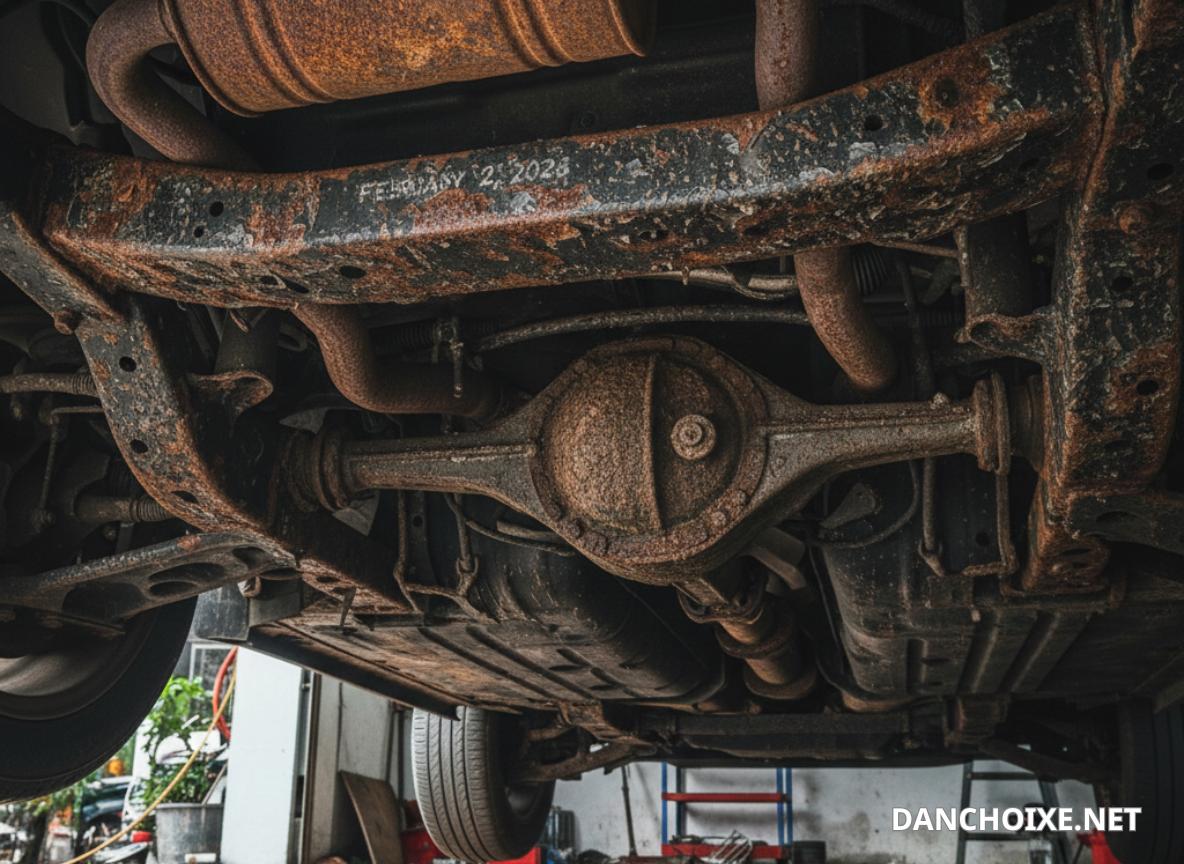 Cảnh Báo Dấu Hiệu Gầm Xe Bị Mục Mọt Ảnh Hưởng Trực Tiếp Đến An Toàn