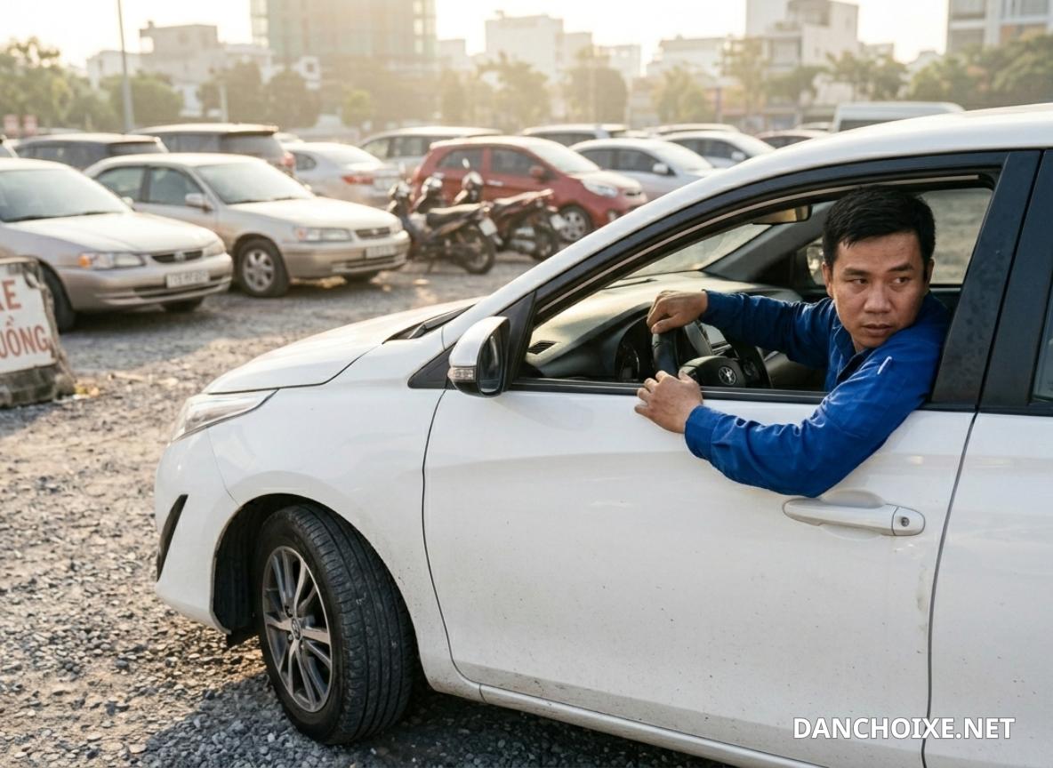 Không xoay vô lăng hết cỡ và giữ lâu khi xe đang đứng yên